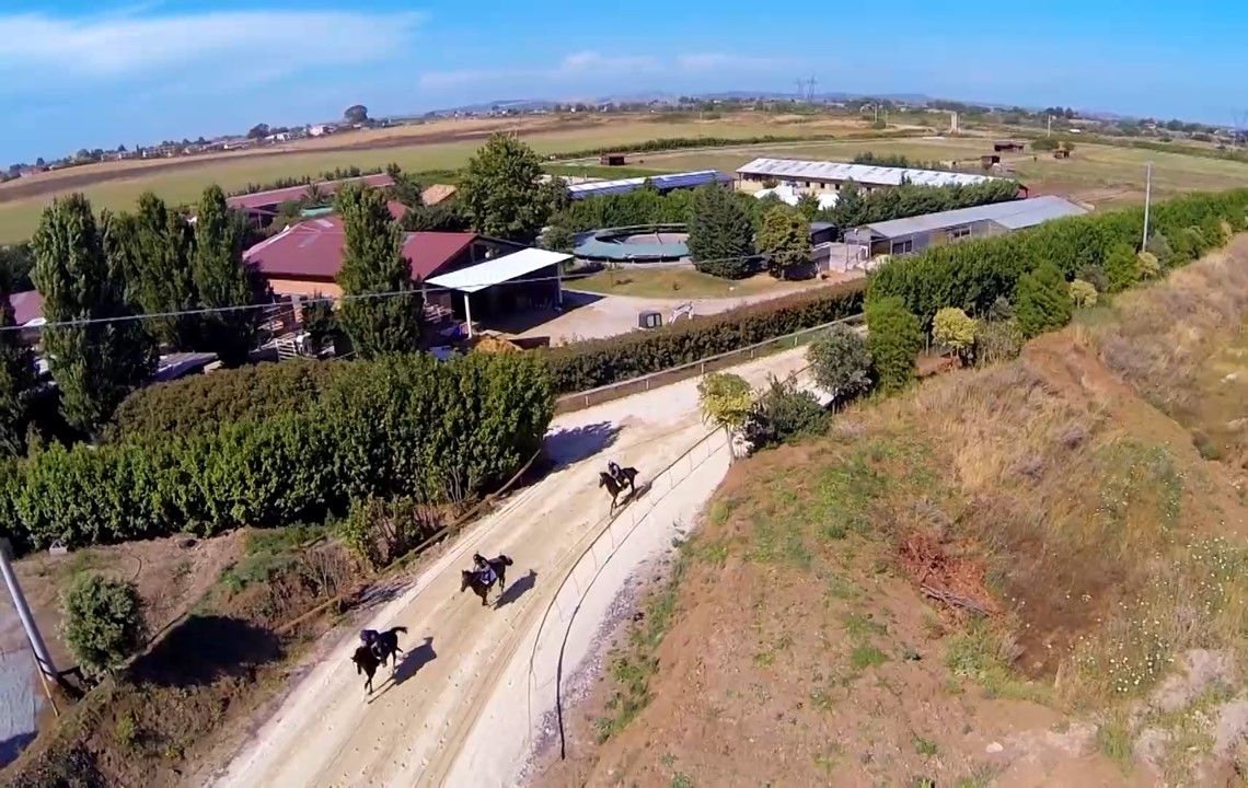 Vista aerea della struttura di Scuderia Clodia